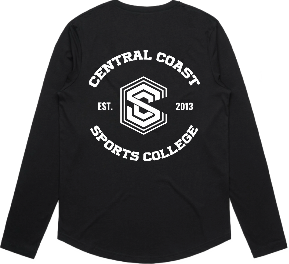 CCSC Varsity | Long Sleeve Cotton Tee with Chest Print