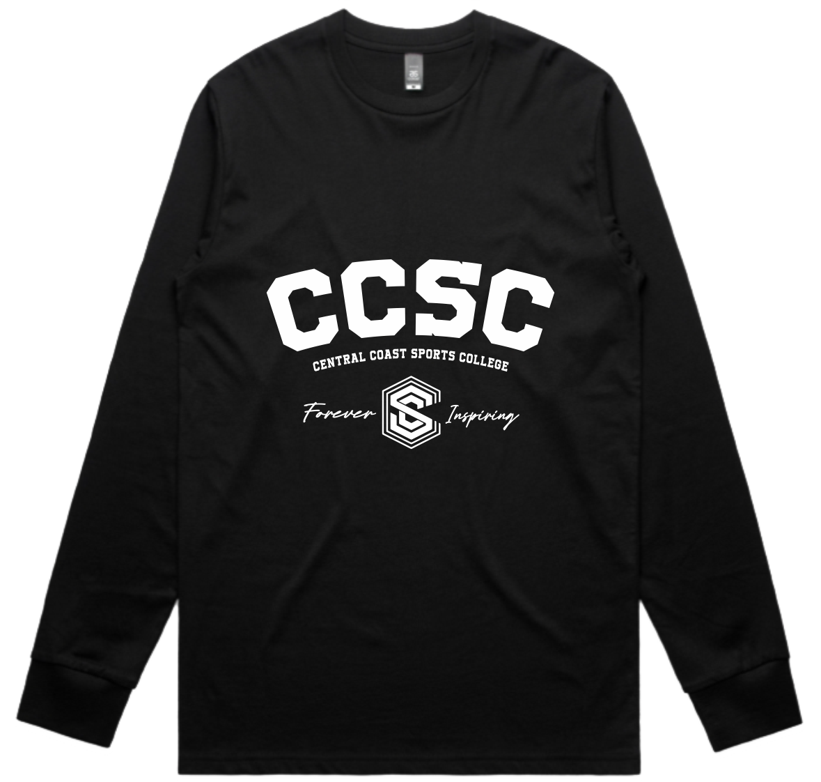 CCSC Varsity | Long Sleeve Cotton Tee with Large Print