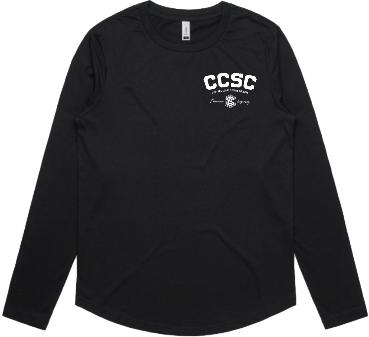 CCSC Varsity | Long Sleeve Cotton Tee with Chest Print