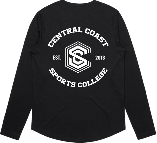 CCSC Varsity | Long Sleeve Cotton Tee with Large Print