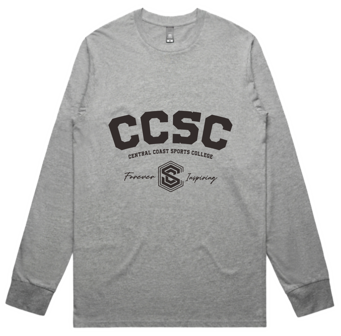 CCSC Varsity | Long Sleeve Cotton Tee with Large Print