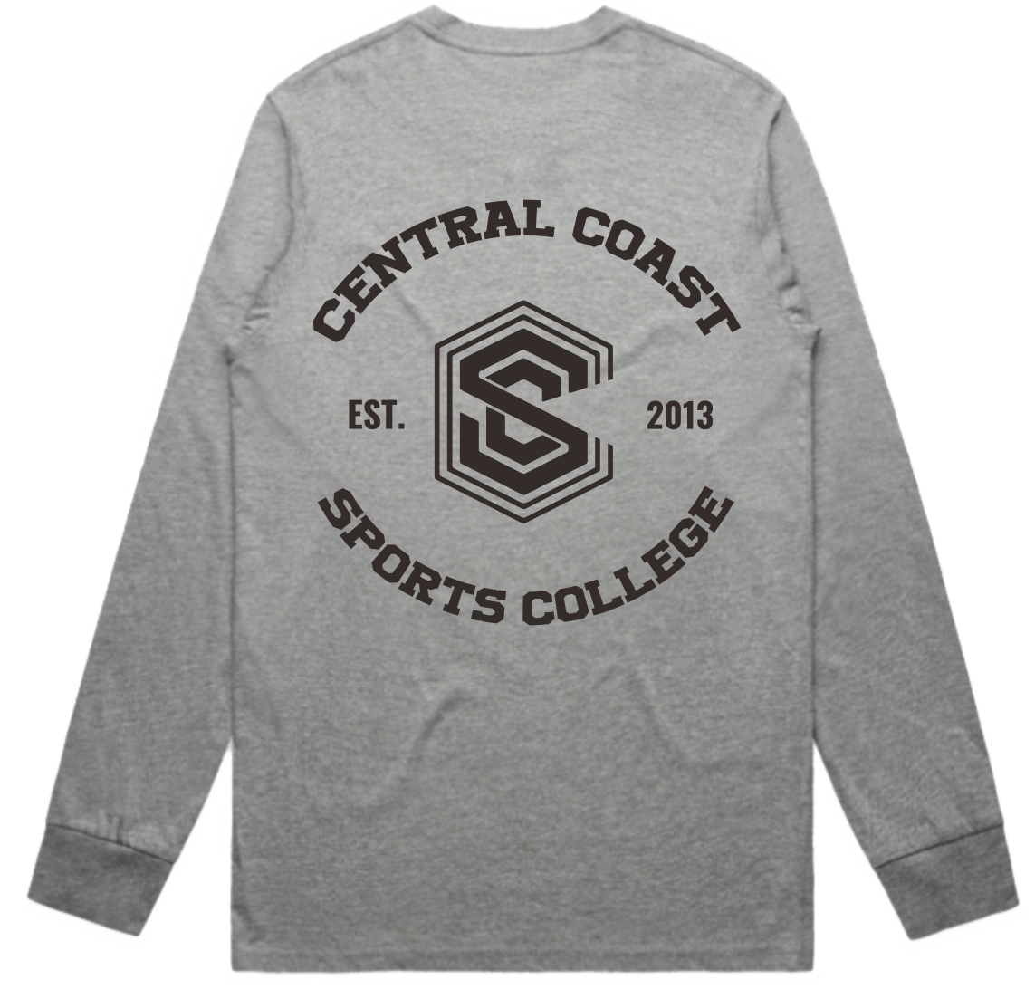 CCSC Varsity | Long Sleeve Cotton Tee with Large Print