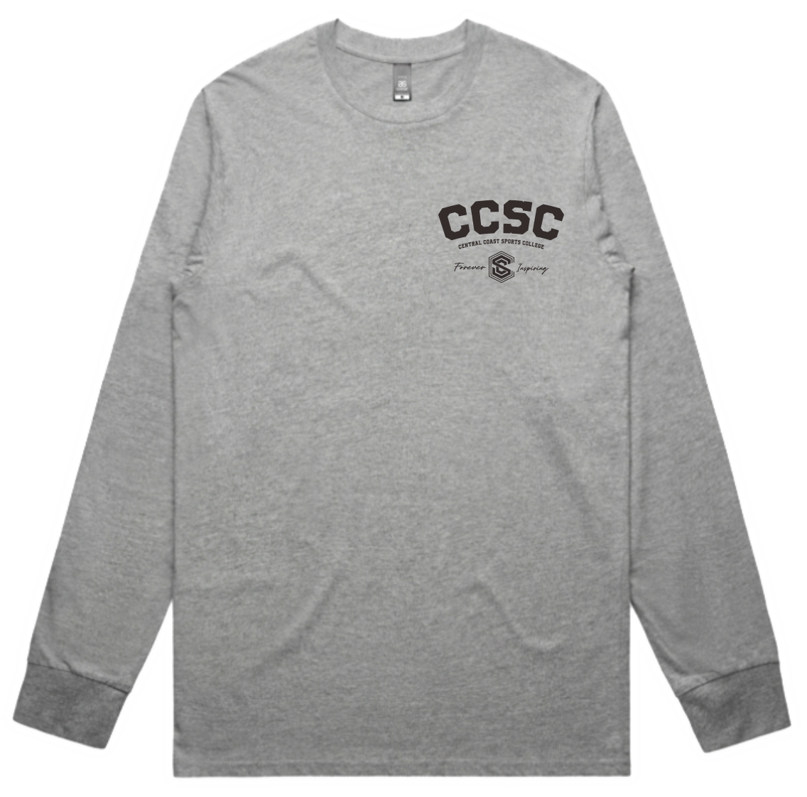 CCSC Varsity | Long Sleeve Cotton Tee with Chest Print