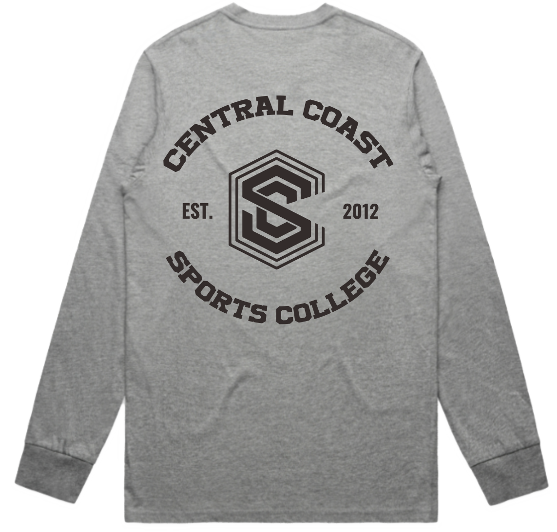 CCSC Varsity | Long Sleeve Cotton Tee with Chest Print