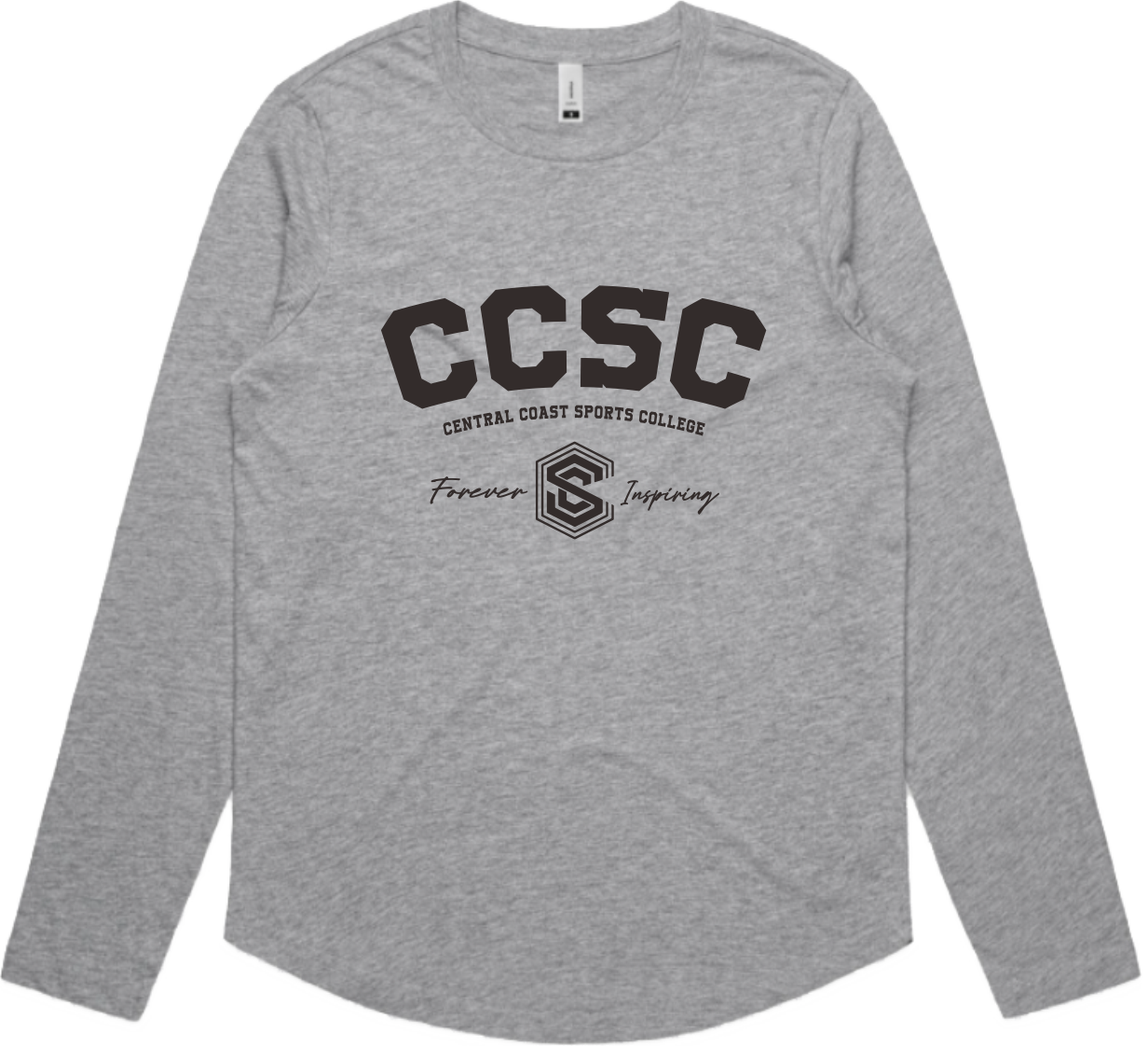 CCSC Varsity | Long Sleeve Cotton Tee with Large Print