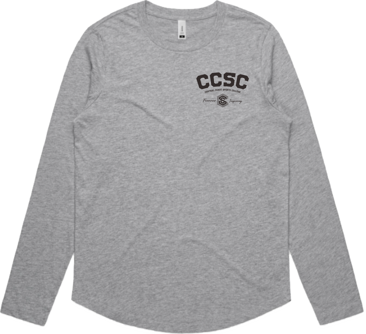 CCSC Varsity | Long Sleeve Cotton Tee with Chest Print