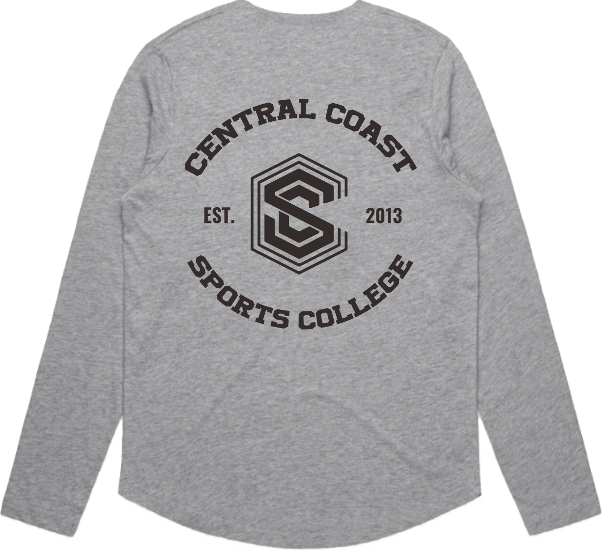 CCSC Varsity | Long Sleeve Cotton Tee with Chest Print